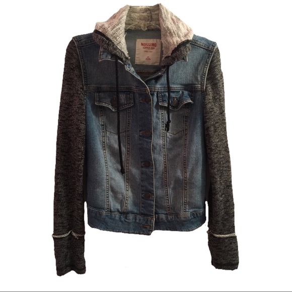 Mossimo Supply Co. Jackets & Blazers - MOSSIMO SUPLY CO hoodie long sleeve Jean jacket S